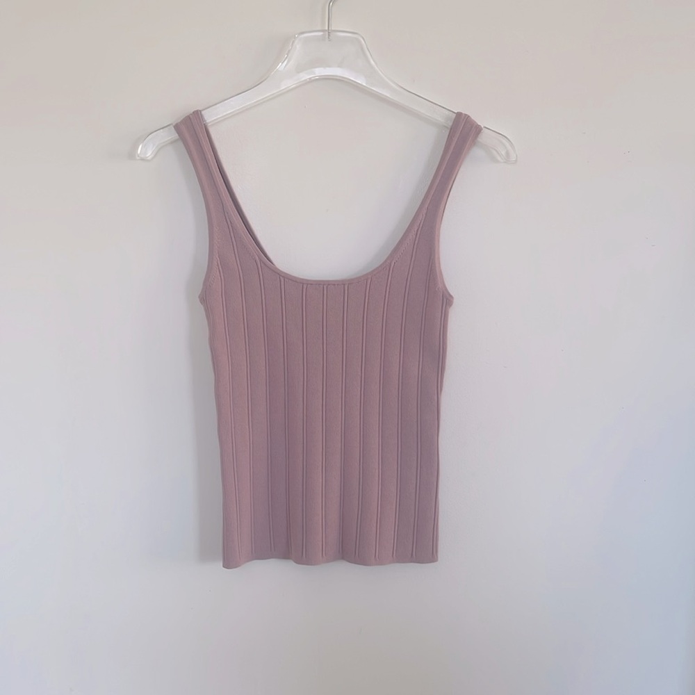 NWT J.Crew Supersculpt scoopneck sweater-tank Pink XS